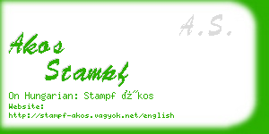 akos stampf business card